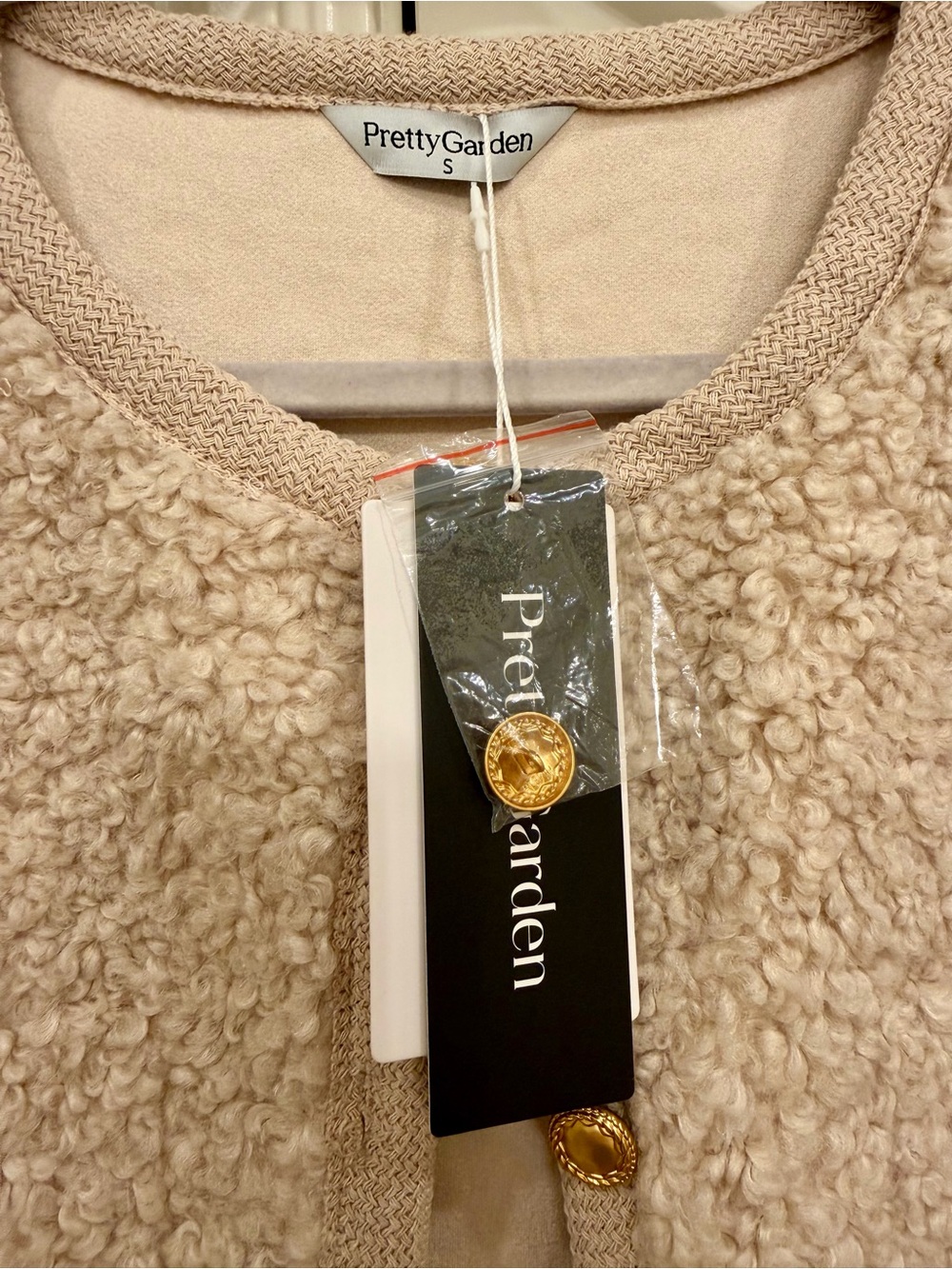 Tan Sherpa Button-Front Jacket - Picture 2 of 4